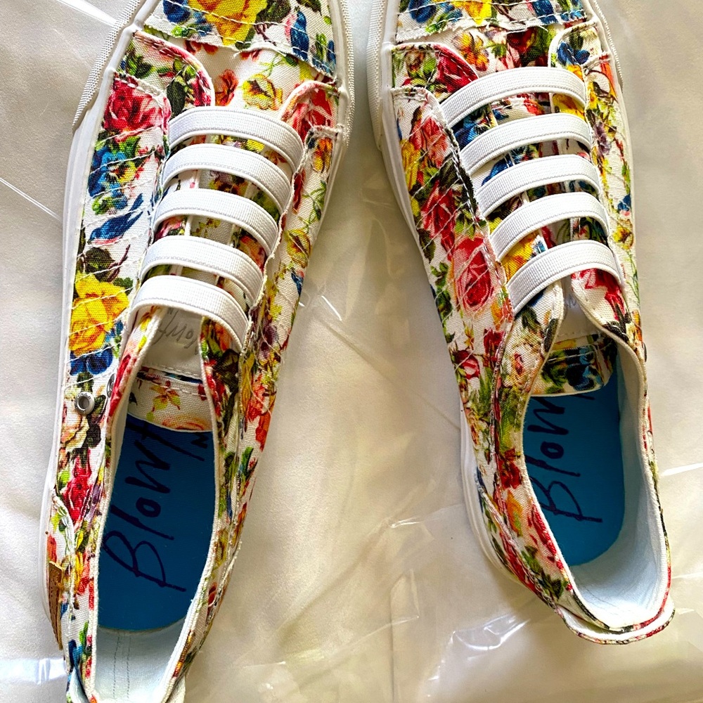 New Blowfish Flowered Slip On Sneakers.